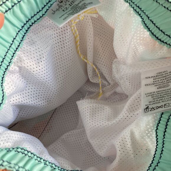 shade critters Kids Starfish Stripe Boys 4 Way Stretch Swim Trunks - Picture 6 of 7